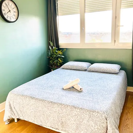 Apartment Un Cocon Vert Canard A Cote Paris 14Eme - 3 Piece De 70M2 Avec 2 Chambres Et Un Grand Salon Lumineux