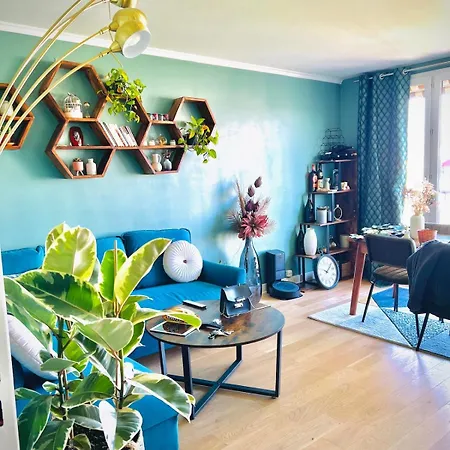 Apartment Un Cocon Vert Canard A Cote Paris 14Eme - 3 Piece De 70M2 Avec 2 Chambres Et Un Grand Salon Lumineux *
